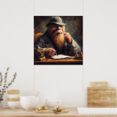 Bigfoot Sherlock Holmes Poster (Keuken)