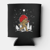 Bigfoot Shirt Holiday Party Yeti Tshirt Blikjeskoeler (Voorkant)