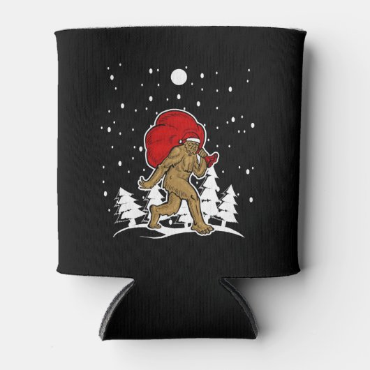 Bigfoot Shirt Holiday Party Yeti Tshirt Blikjeskoeler (Voorkant)