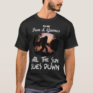Bigfoot Shirt plezier en spelletjes tot de zon ond