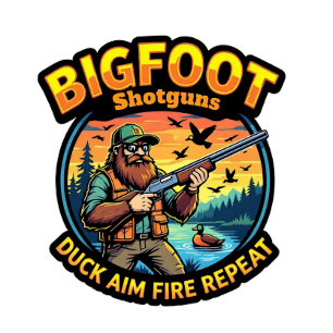 Bigfoot Shotguns Eend Richt Vuur Herhaal T-shirt