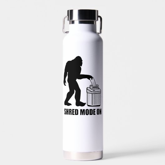 Bigfoot Shred-modus ingeschakeld Waterfles (Voorkant)