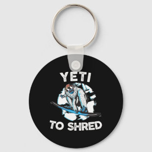 Bigfoot Shred Shirt Snowboard Yeti Snowboarding SA Sleutelhanger