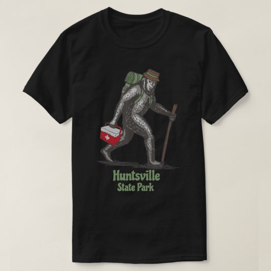 Bigfoot Sighting in Huntsville State Park Texas So T-shirt (Design voorkant)