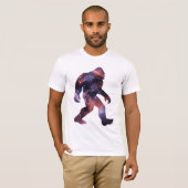 Bigfoot Silhouet met Galaxy-interieur T-shirt (Voorkant volledig)
