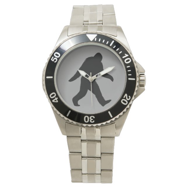 Bigfoot Silhouette Horloge (Voorkant)
