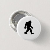 Bigfoot Silhouette Ronde Button 3,2 Cm (Voorkant /achterkant)
