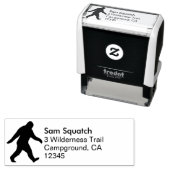 Bigfoot Silhouette Sasquatch retouradres Zelfinktende Stempel (In situ)