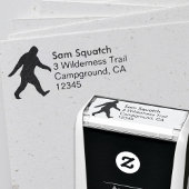 Bigfoot Silhouette Sasquatch retouradres Zelfinktende Stempel