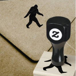 Bigfoot Silhouette Sasquatch Squatch Rubberstempel
