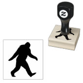 Bigfoot Silhouette Sasquatch Squatch Rubberstempel (Gestempeld)