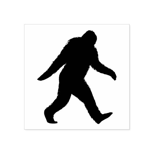 Bigfoot Silhouette Sasquatch Squatch Rubberstempel (Afrduk)