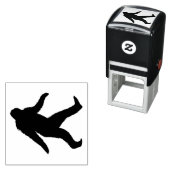 Bigfoot Silhouette Sasquatch Squatchy Zelfinktende Stempel (In situ)