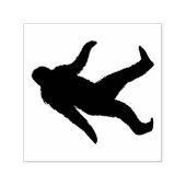 Bigfoot Silhouette Sasquatch Squatchy Zelfinktende Stempel (Design)