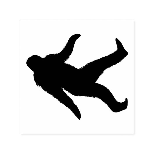 Bigfoot Silhouette Sasquatch Squatchy Zelfinktende Stempel (Design)