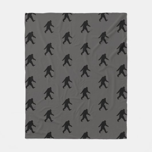Bigfoot Silhouettes Pattern Sasquatch Squatchy Fleece Deken (Voorkant)