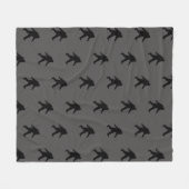 Bigfoot Silhouettes Pattern Sasquatch Squatchy Fleece Deken (Voorkant (Horizontaal))