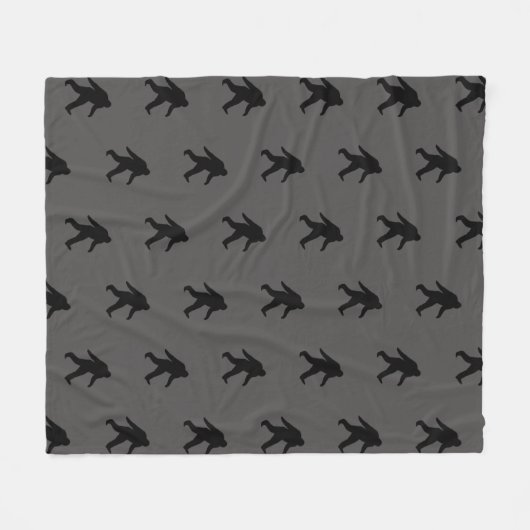 Bigfoot Silhouettes Pattern Sasquatch Squatchy Fleece Deken (Voorkant (Horizontaal))