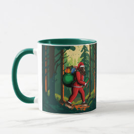 Bigfoot Sinterklaas Bos Kado's Bezorgen Grappig Mok