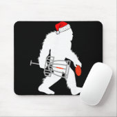 Bigfoot Sinterklaas Disc Golf Kerst Disc Golfer Xm Muismat (Met muis)