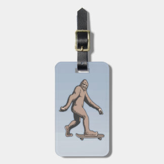 Bigfoot Skateboard Bagagelabel