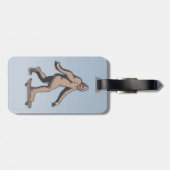 Bigfoot Skateboard Bagagelabel (Achterkant horizontaal)