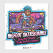 Bigfoot Skateboards-Break The Stereotypes Sticker (Vel)