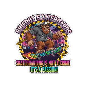 Bigfoot Skateboards-Skateboarding Is Not a Crime Persoonlijk Skateboard