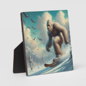 Bigfoot Skiën Fotoplaat (Voorkant)
