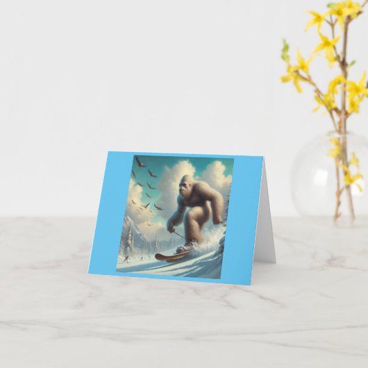 Bigfoot Skiën Kaart (Gele Bloem)