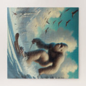 Bigfoot Skiën Legpuzzel (Horizontaal)