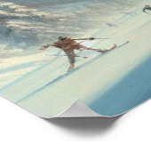 Bigfoot Skiën Poster (Hoek)