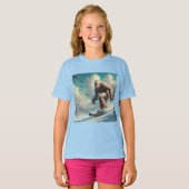 Bigfoot Skiën T-shirt (Voorkant volledig)