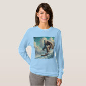 Bigfoot Skiën T-shirt (Voorkant volledig)