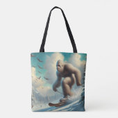 Bigfoot Skiën Tote Bag (Achterkant)