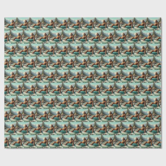 Bigfoot-slang Cadeaupapier (Vlak)