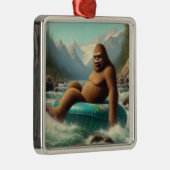Bigfoot-slang Metalen Ornament (Rechts)