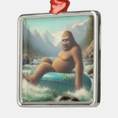 Bigfoot-slang Metalen Ornament (Links)