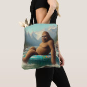 Bigfoot-slang Tote Bag (Dichtbij)