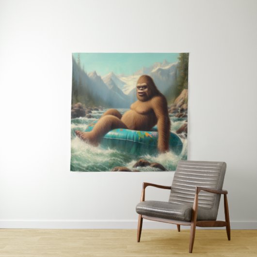 Bigfoot-slang Wandkleed (In situ)