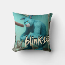 Bigfoot Slugger geïnspireerd Blink 182 kussen