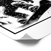 Bigfoot Snowboarder - Grappig Sasquatch Snowboarde Poster (Hoek)