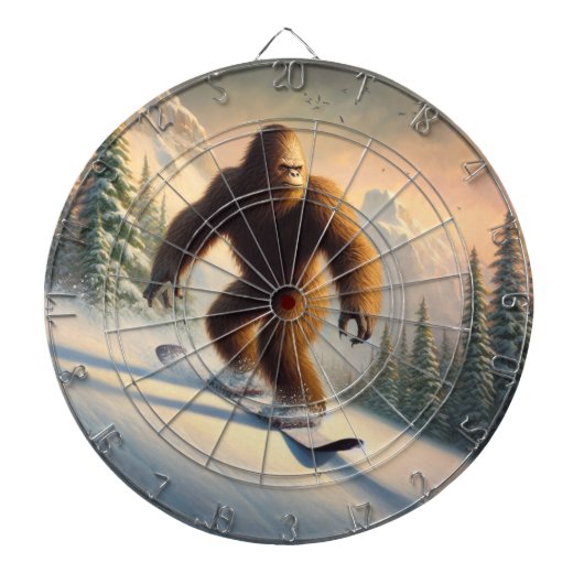 Bigfoot Snowboarding Dartbord (Voorkant)