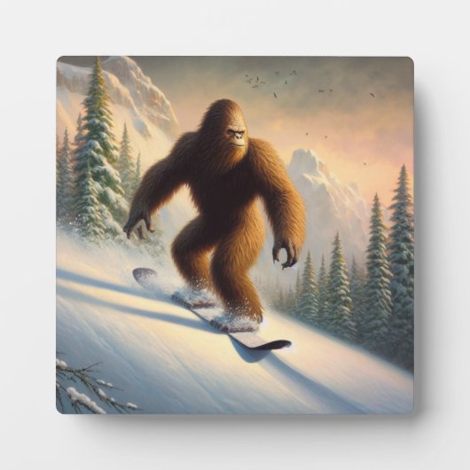 Bigfoot Snowboarding Fotoplaat (Voorkant)