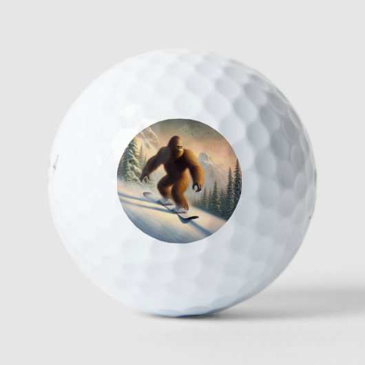 Bigfoot Snowboarding Golfballen (Voorkant)