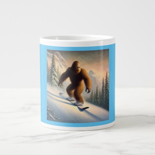Bigfoot Snowboarding Grote Koffiekop (Voorkant)