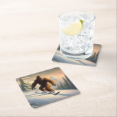 Bigfoot Snowboarding Kartonnen Onderzetters (Insitu)