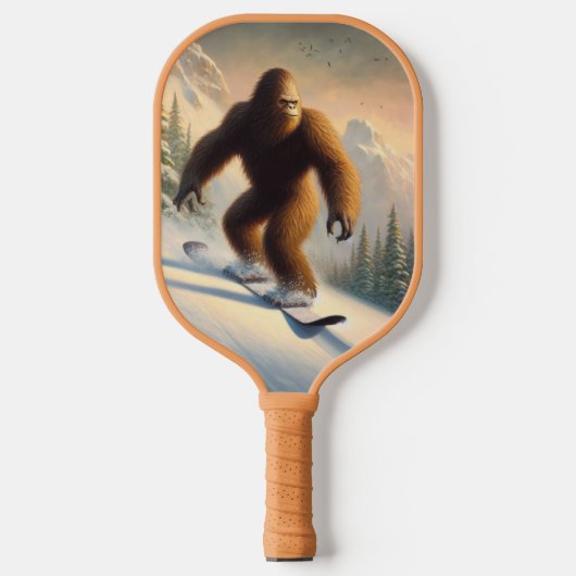 Bigfoot Snowboarding Pickleball Paddle (Voorkant)