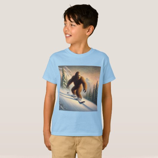 Bigfoot Snowboarding T-shirt (Voorkant volledig)