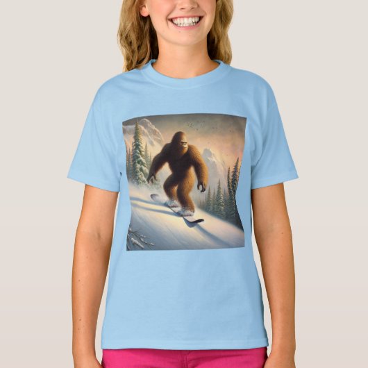 Bigfoot Snowboarding T-shirt (Voorkant)
